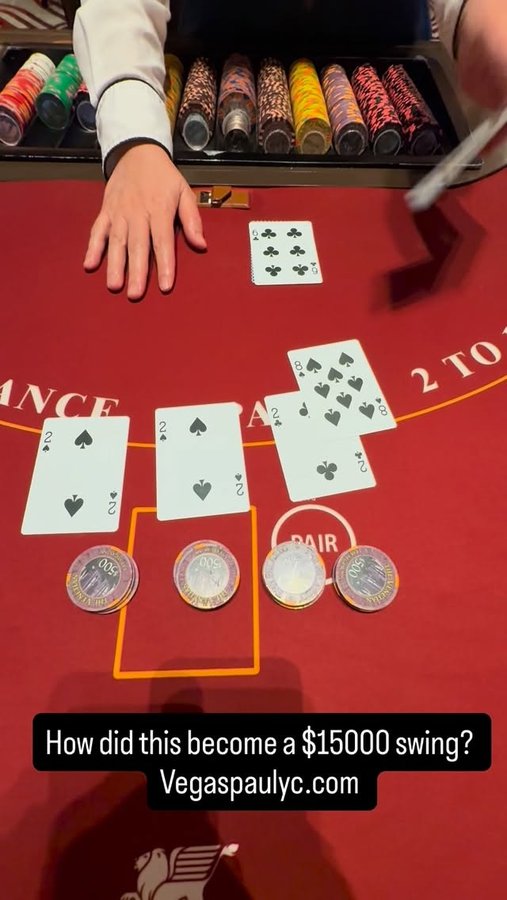 Instagram post by @casinocompwallet for The Venetian Las Vegas. Caption reads: I enjoy blackjack @venetianvegas.