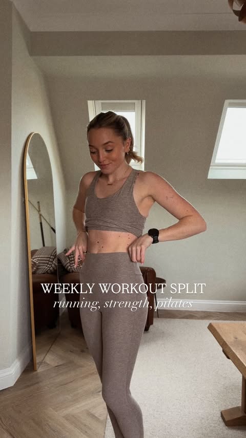 Instagram post by @bethsandland for Tesco. Caption reads: ad. I’ve finally found a hybrid workout split that....