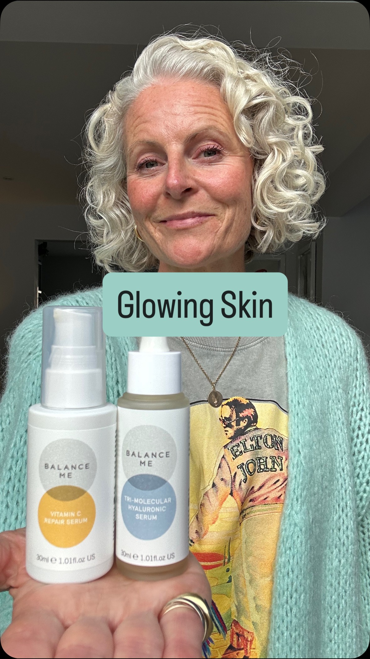 Instagram post by @amotherplace for Balance Me Natural Skincare. Caption reads: Anyone else desperately trying to hold onto that....