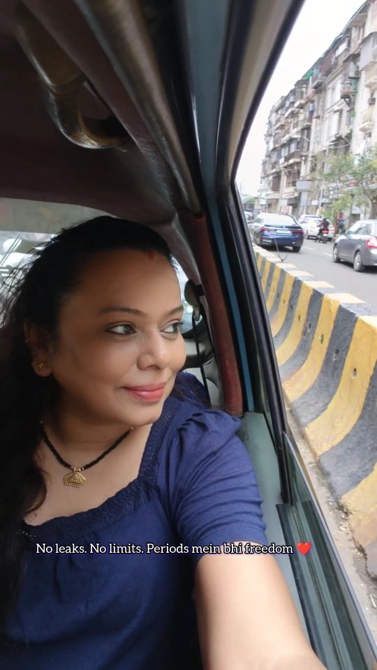 Instagram post by @bindi.yajnik.pandey for Evereve. Caption reads: 📍Road trips + Periods? No stress at all!
I’ve....