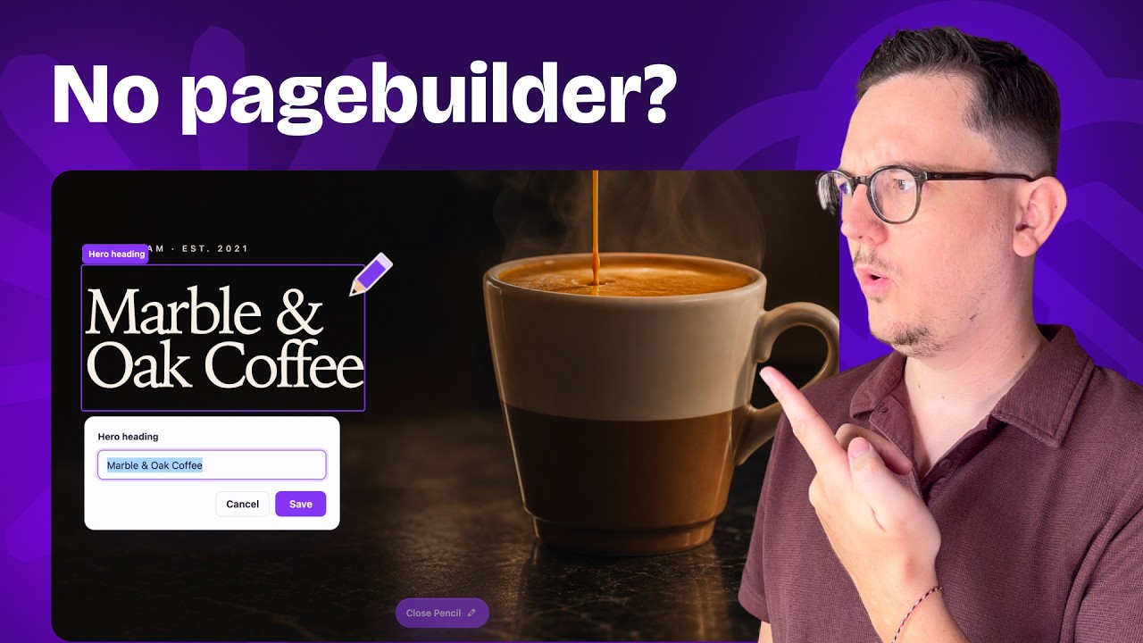 YouTube post by @rinodeboer for Hostinger. Caption reads: My new WordPress Plugin makes Pagebuilders....