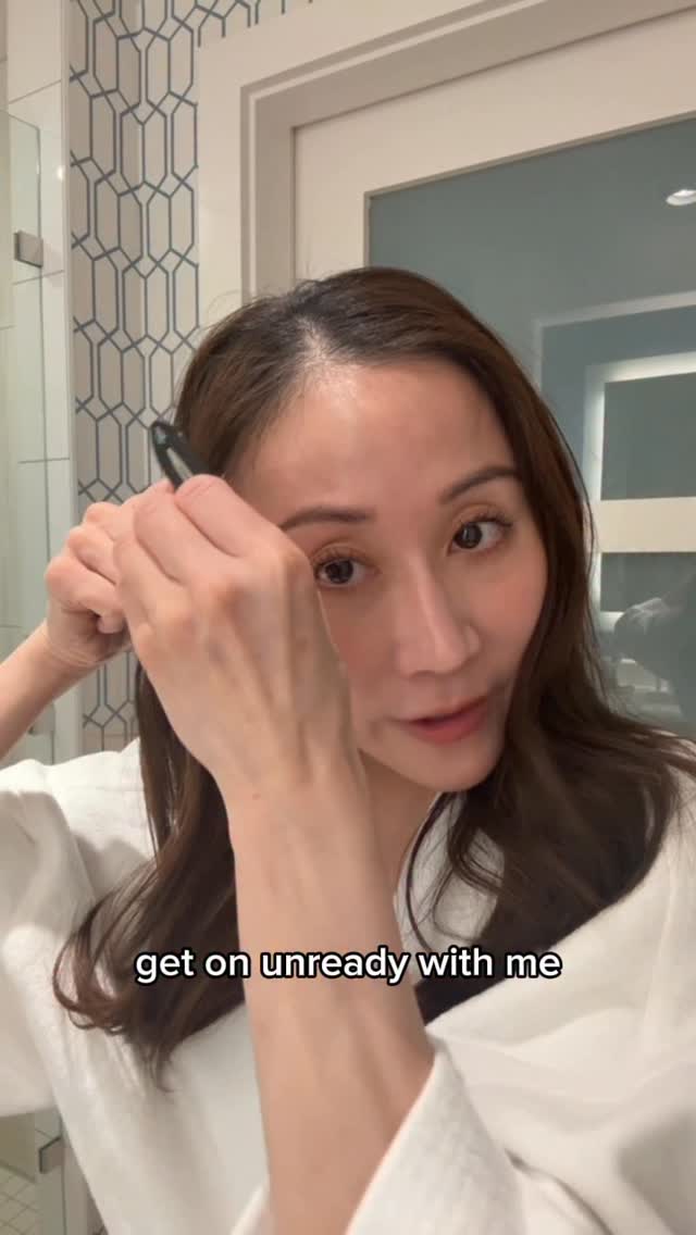 Instagram post by @derm.talk for NIOXIN. Caption reads: #NioxinDermPartner Get unready with me as we chat....