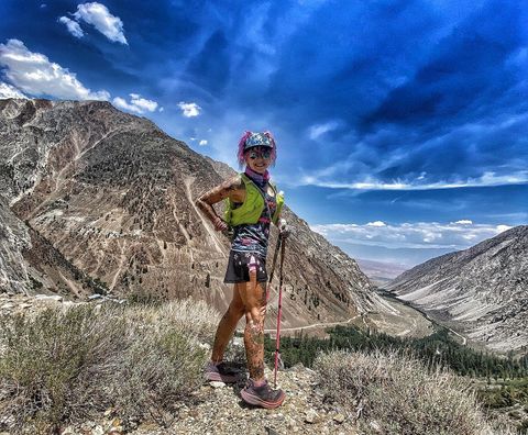 Instagram post by @dirtdiva333 for Tailwind Nutrition. Caption reads: Mountains remind us that the world is not entirely....