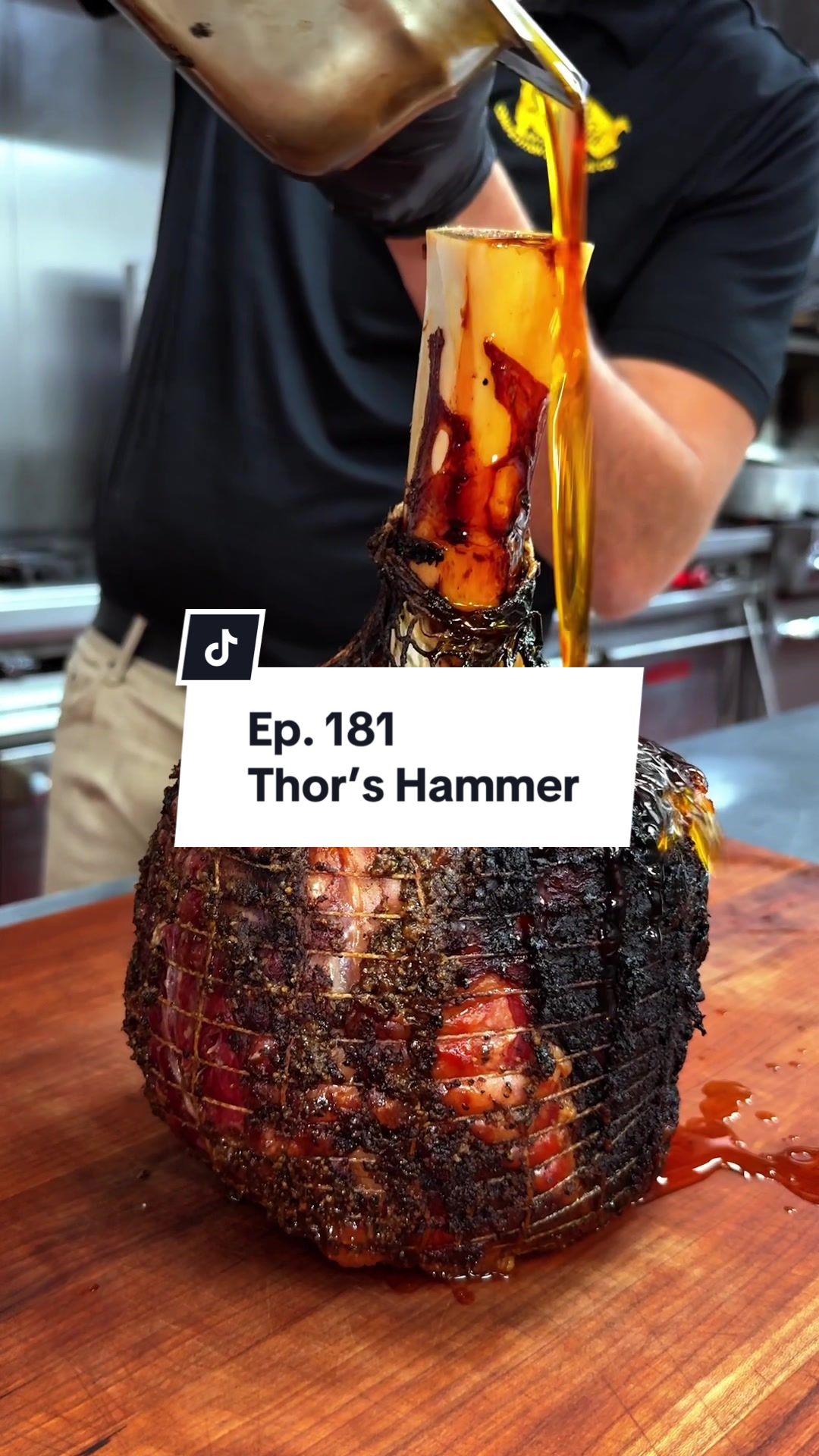 TikTok post by @sweetbabyrayscatering for ThermoPro. Caption reads: [...] to perfection thanks to @TempSpike by....