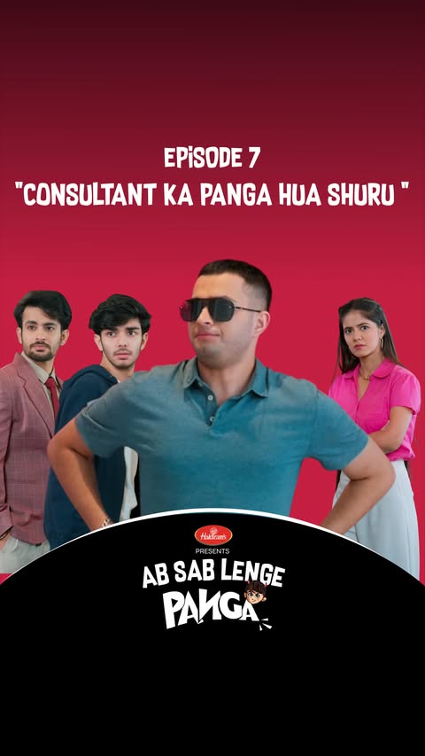 Instagram post by @panga_triangles for Haldiram's. Caption reads: Consultant ka panga hua shuru. Allocation mil....