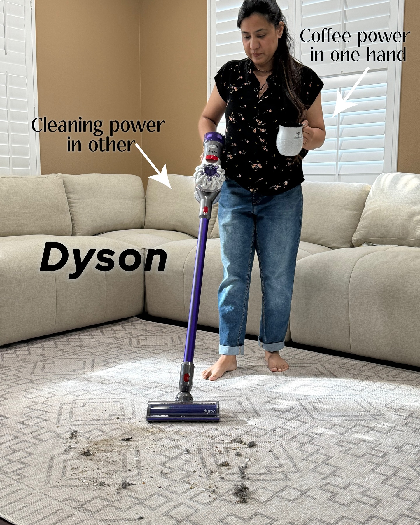 Instagram post by @kanikaugc for HSN. Caption reads: #loveHSN #Ad #HSNPartner @hsn 

Cleaning used to....