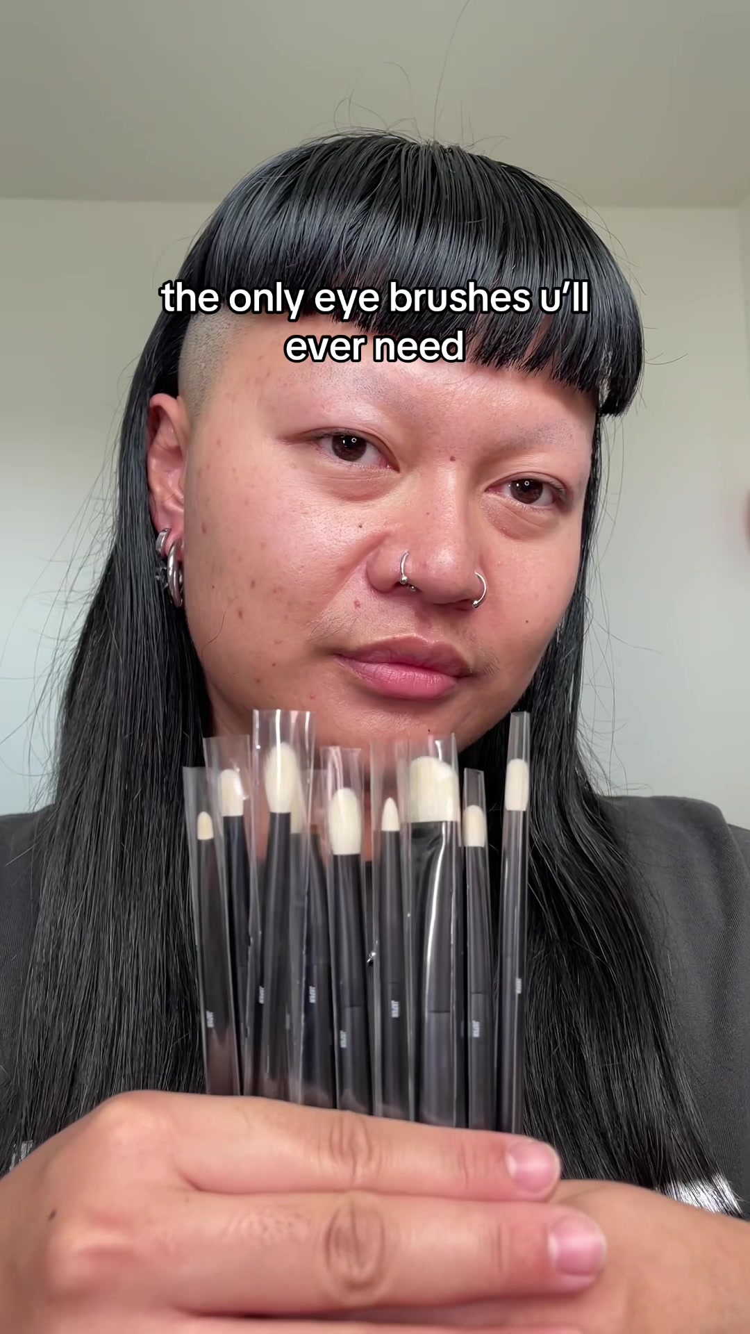 TikTok post by @thaibrows for Rephr. Caption reads: if u’ve been eyeing @rephr’s brushes, this set is....