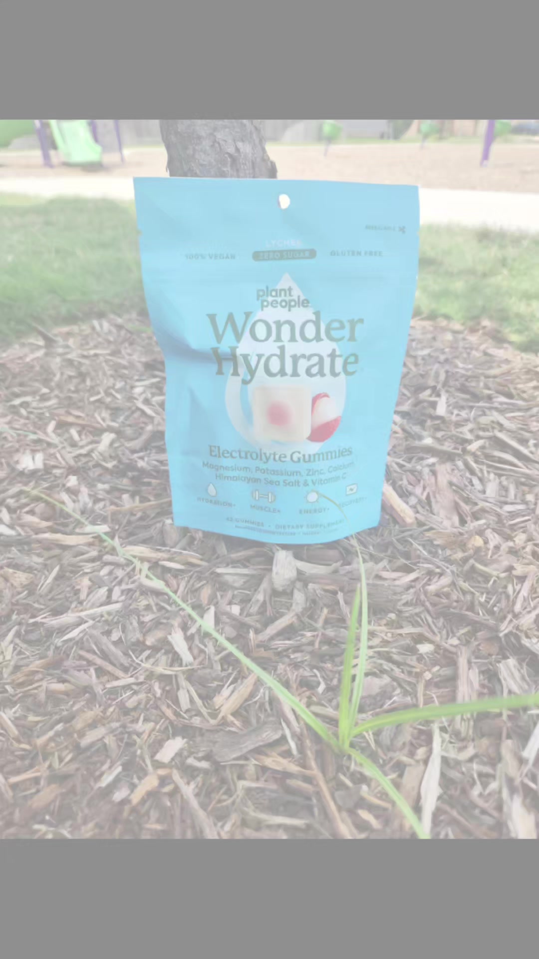 TikTok post by @thetexasgoddess for Plant People. Caption reads: [...] hydrated! Flavor in lychee is Bomb! @Plant....