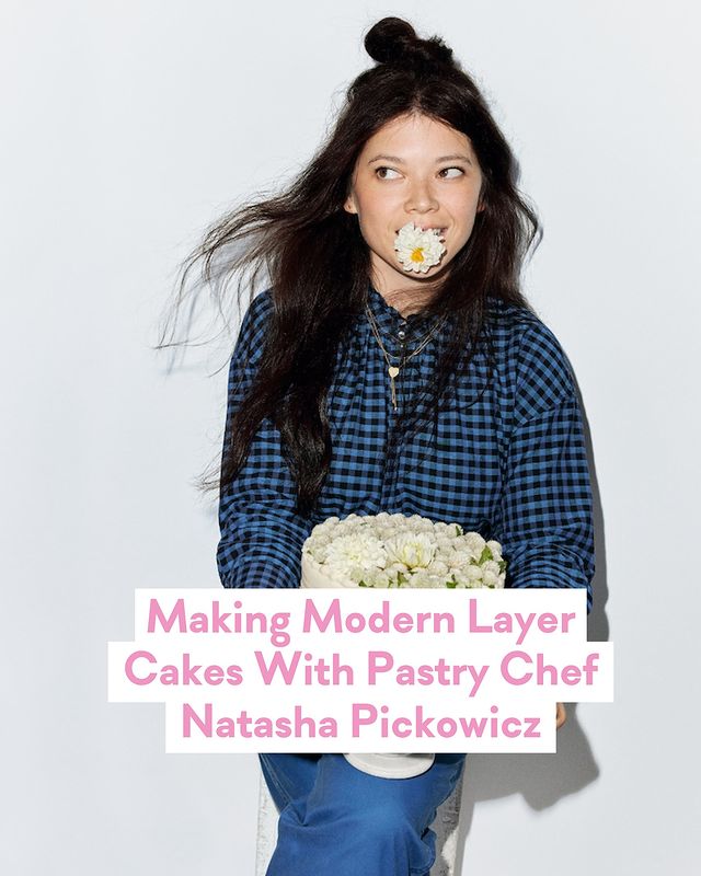 Instagram post by @natashapickowicz for Cherry Bombe. Caption reads: Today on She’s My Cherry Pie, we’re revisiting one....