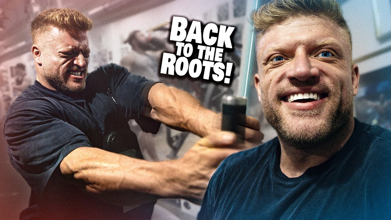 YouTube post by @UrsKalecinski for More Nutrition. Caption reads: Back Day but next to me a child is born😂.