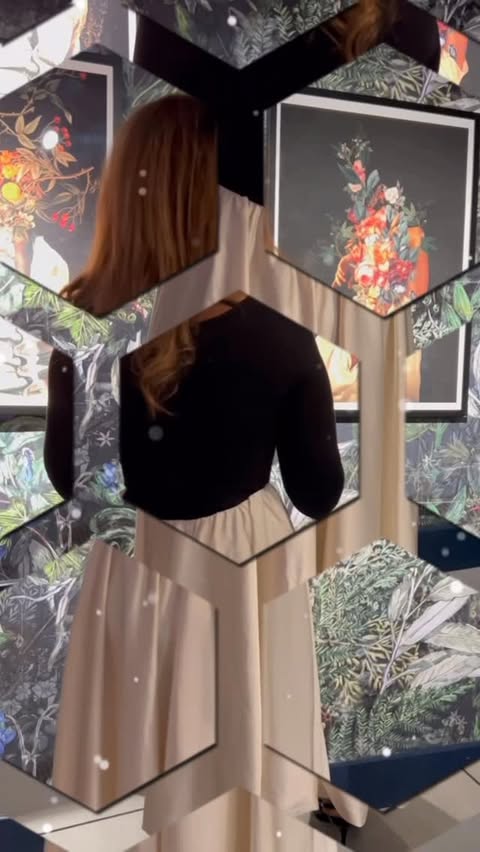 Instagram post by @sreeka_leslie for JardinVue. Caption reads: This elegant dress from @jardinvue makes the....