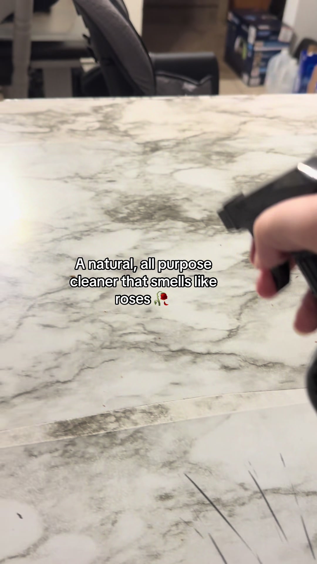 TikTok post by @danielle.mariee98 for Homecourt. Caption reads: Obsessed with this new cleaner!! @Homecourt....