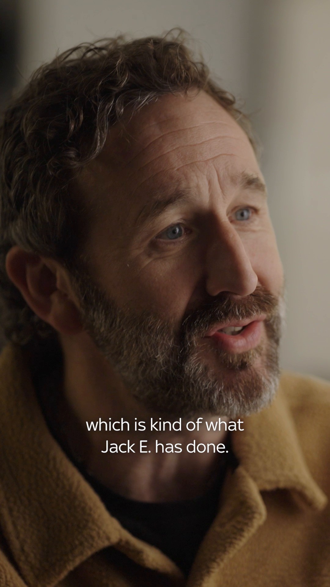 Instagram post by @chrisodowd for Sky TV. Caption reads: Channeling Jack E. McCarthy energy from here on....