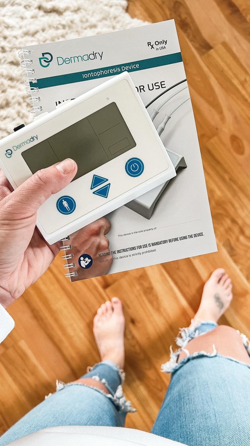 Instagram post by @queenofthebeehive for Dermadry. Caption reads: The kids might be heading back to school, but it’s....