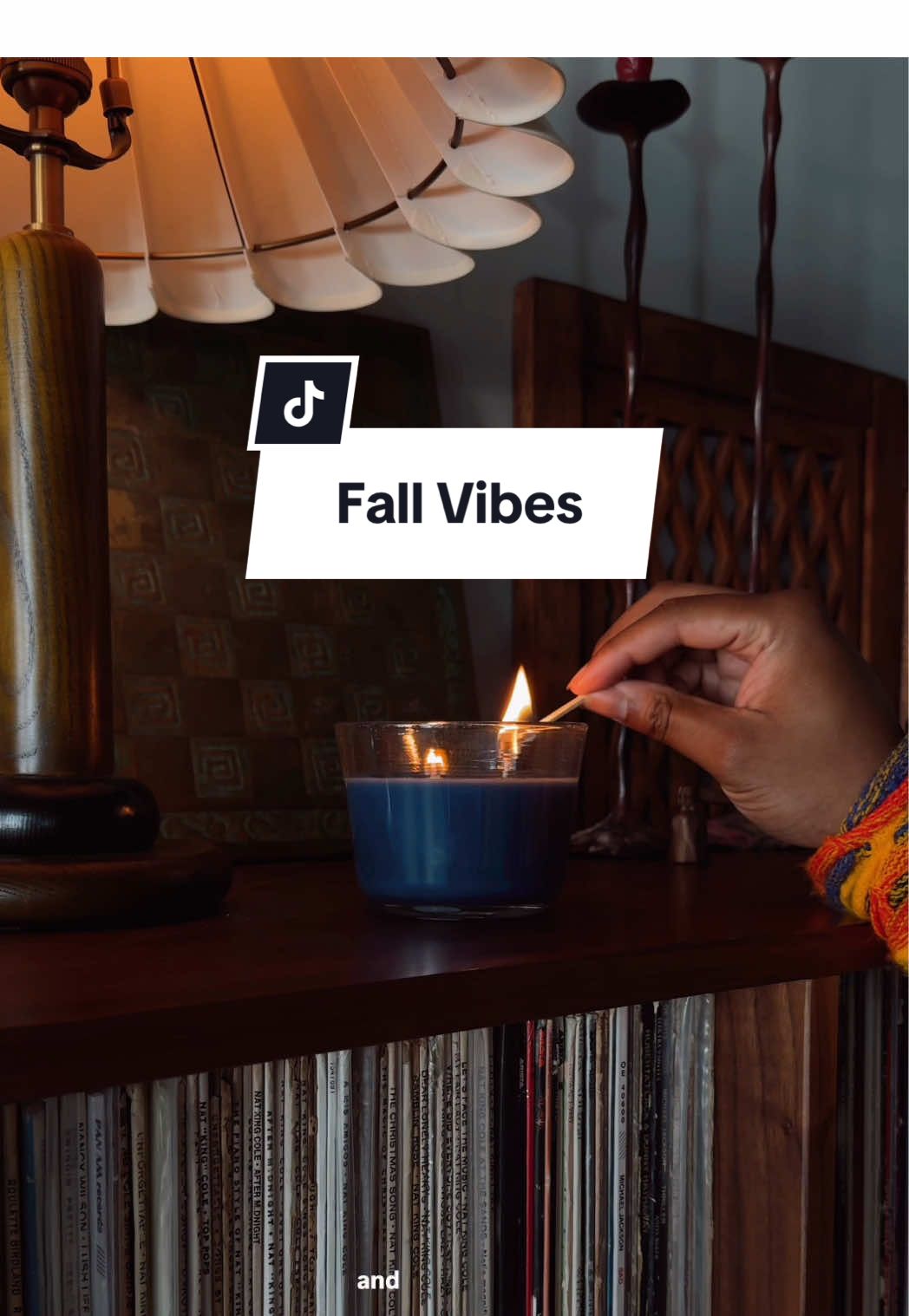TikTok post by @wesleyjtaylor for Glade. Caption reads: #ad it's feeling like fall around here, especially....