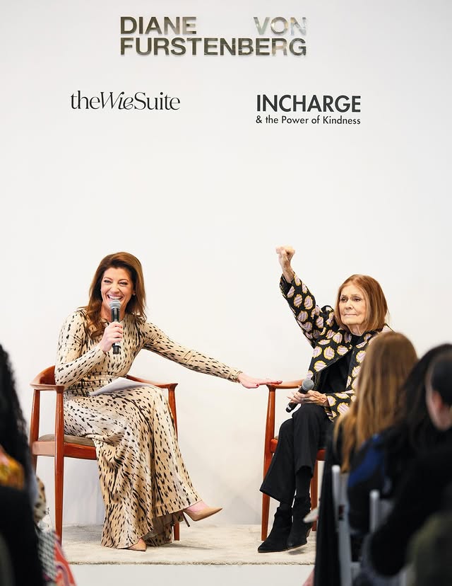 Instagram post by @norahodonnell for DVF. Caption reads: [...] Day ❣️ #wethewomen #womenshistorymonth @dvf....