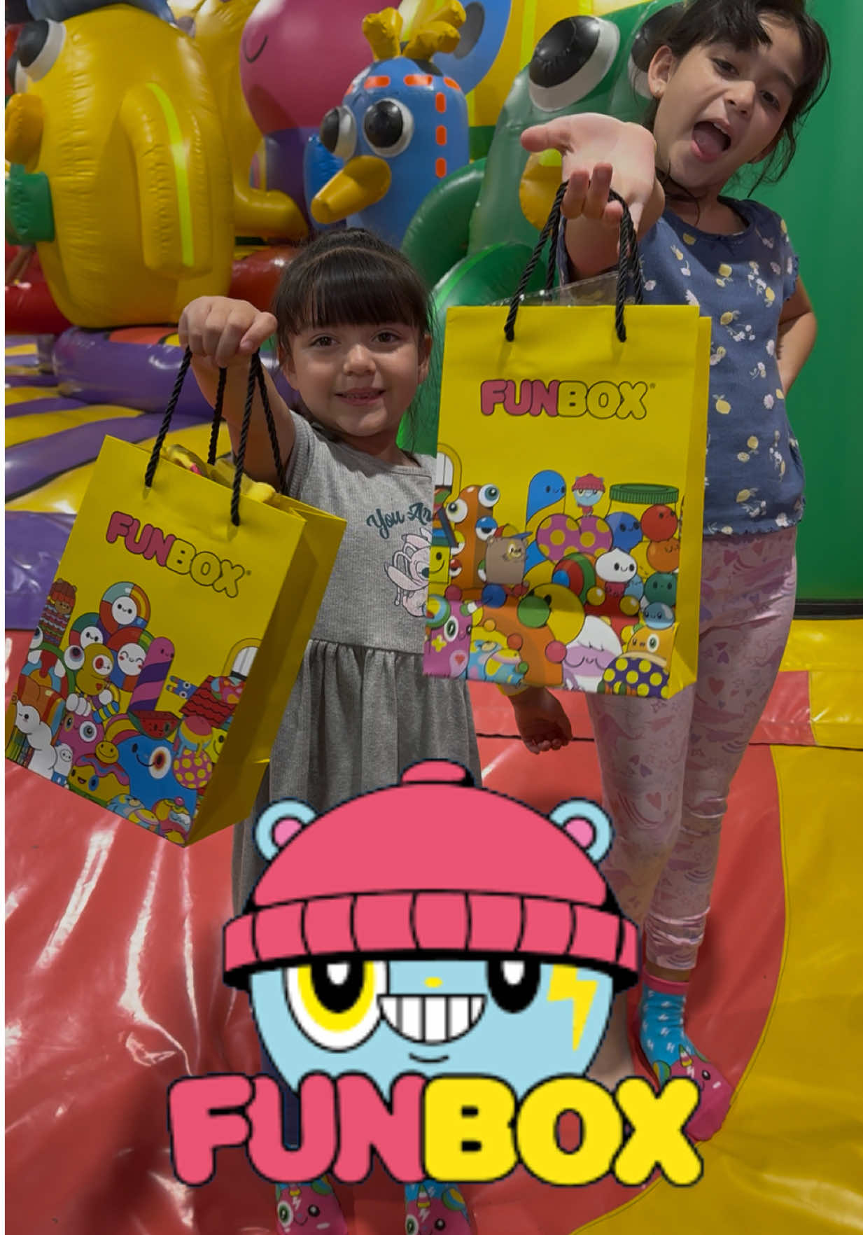 TikTok post by @real_family_adventures for Funbox. Caption reads: [...] all ages! You can purchase tickets at....