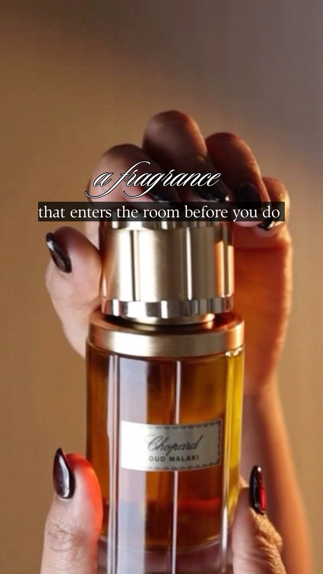 Instagram post by @thescentmode for Chopard. Caption reads: [...] 
#nykaaluxe #nykaafragtok #fragtok2025....