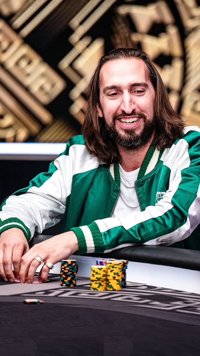 Instagram post by @getnickwright for PokerStars. Caption reads: The answer is YES 😂 #PokerStars #Poker....