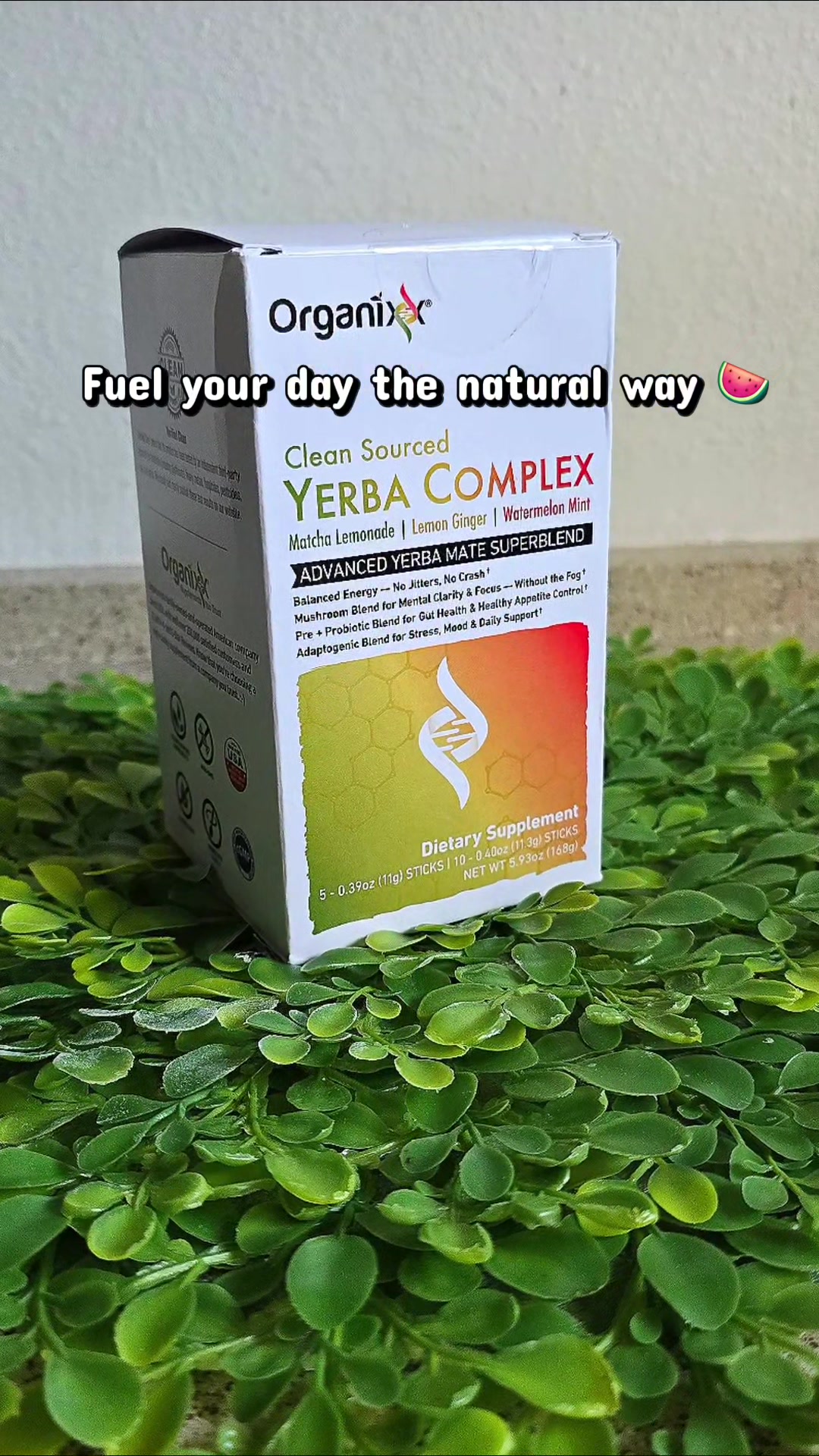 TikTok post by @xo.jas_7 for Organixx. Caption reads: Thank you @ORGANIXX for natural energy souce! 😋....