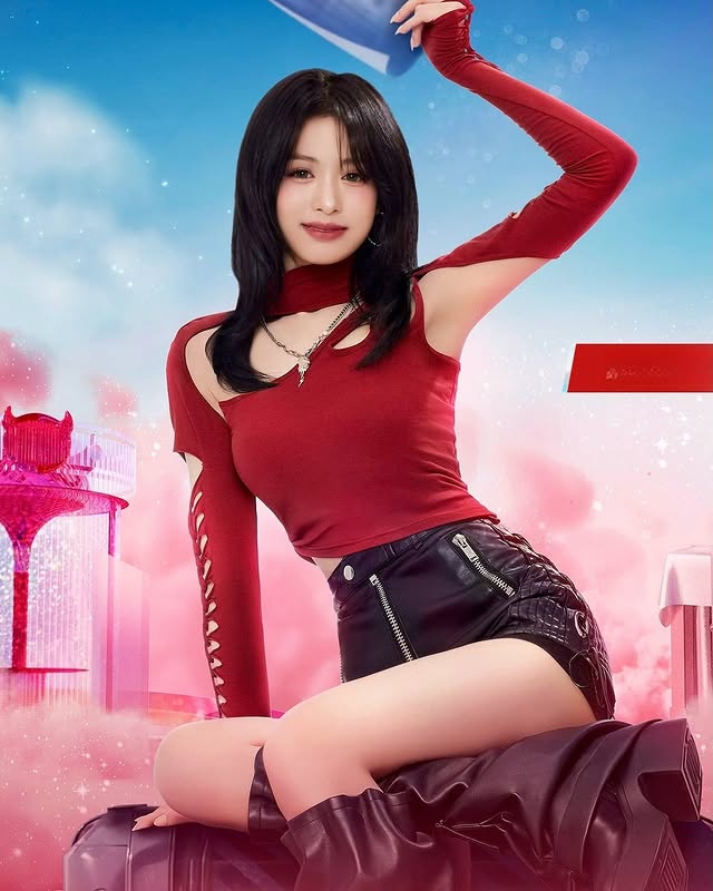 Instagram post by @ahyeonz.babymonster for PUBG MOBILE. Caption reads: BABYMONSTER x PUBG MOBILE! ☁️

#BABYMONSTER....