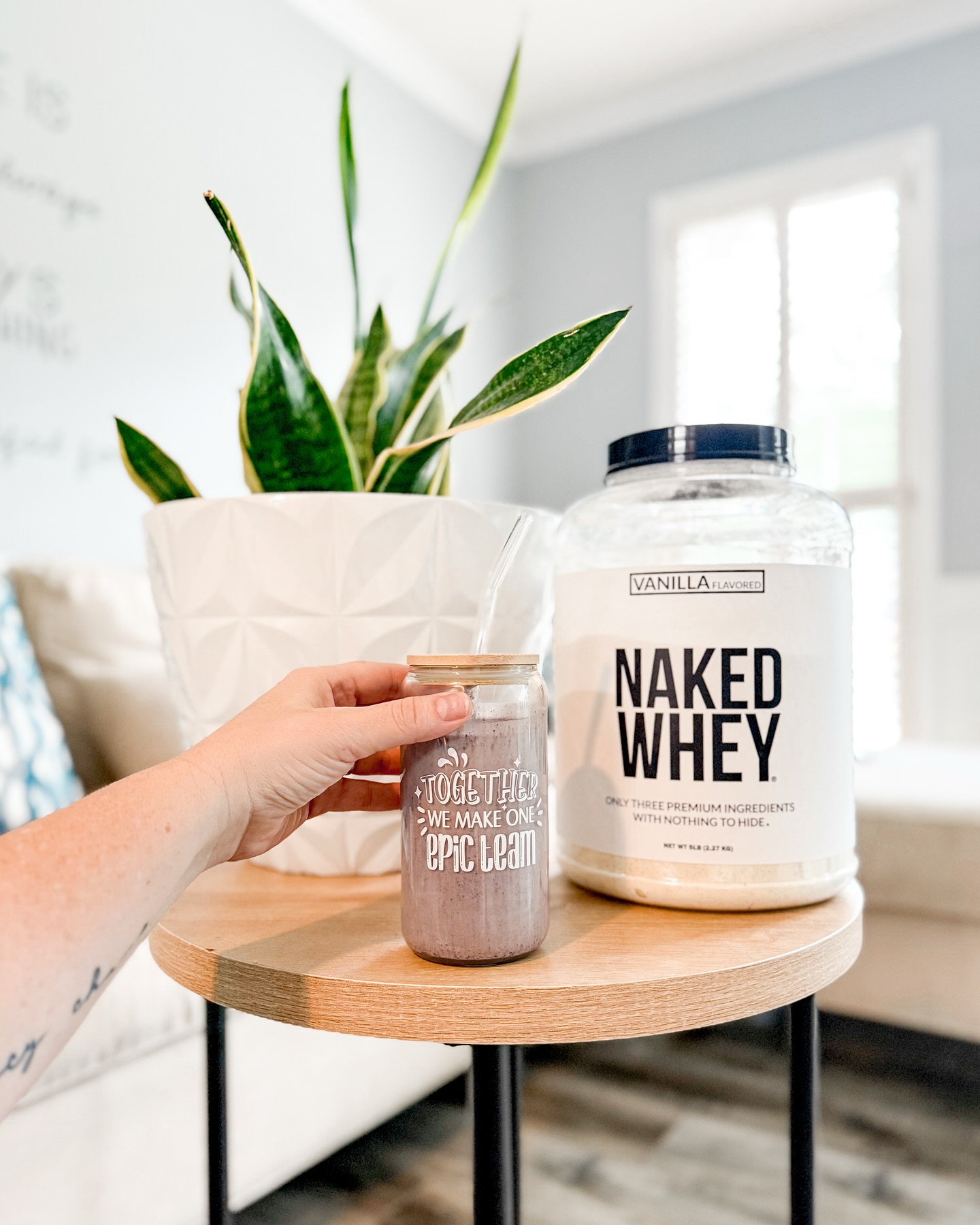 Instagram post by @jaimemichelle for NAKED nutrition. Caption reads: Take back control of your health with....