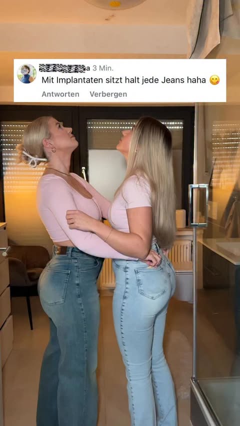 Instagram post by @alinaristenpart for FITJEANS. Caption reads: [...] Probier‘s mal mit einer @fitjeans ! Damit....