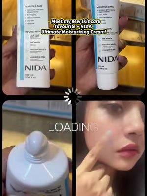 TikTok post by @sanarix0 for NIDA Official. Caption reads: [...] skin feels ✨ Definitely one to try! @NIDA....