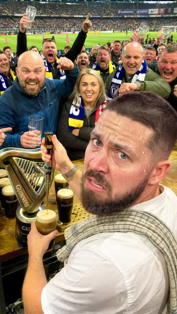 Instagram post by @johnnellis for Guinness. Caption reads: [...] support local this festive season,....