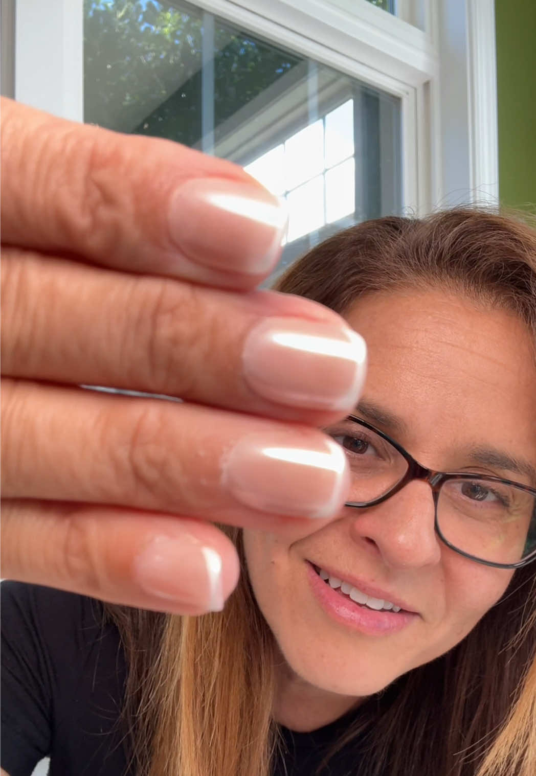TikTok post by @simplemomhacks for Glamnetic. Caption reads: Long lasting presson nails by Glamnetic that are....