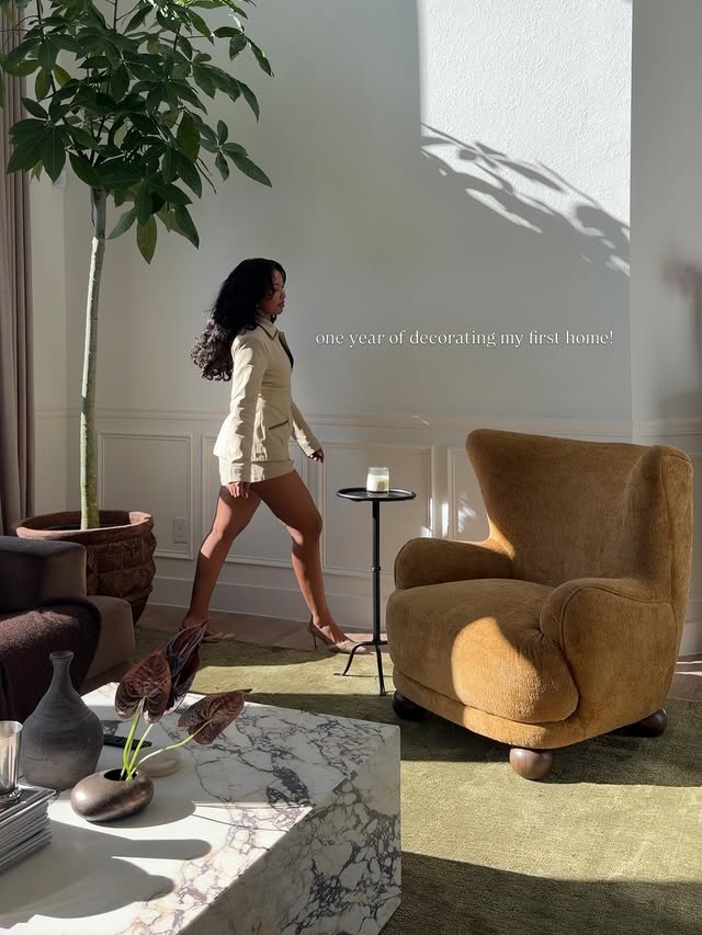 Instagram post by @hellodrea16 for Lovesac. Caption reads: [...] bare worked on a campaign with LoveSac and....