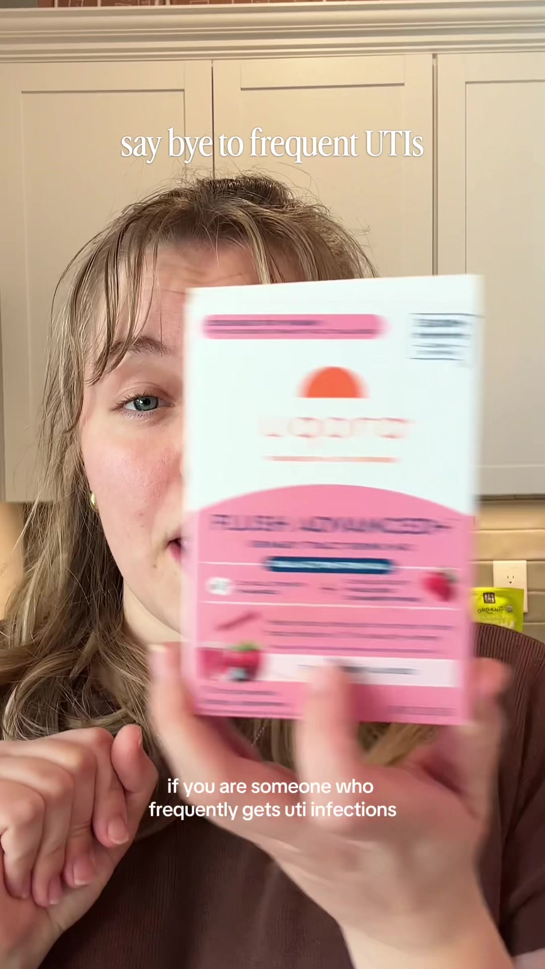 TikTok post by @sarahjjans for Uqora. Caption reads: [...] talk about… but so many of us deal with.....