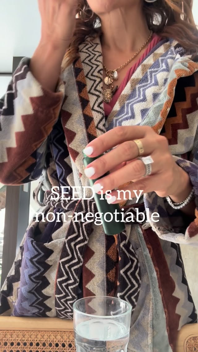 Instagram post by @shalicenoel for Seed. Caption reads: Comment SEED for a link. I take Seed’s DS-01®....