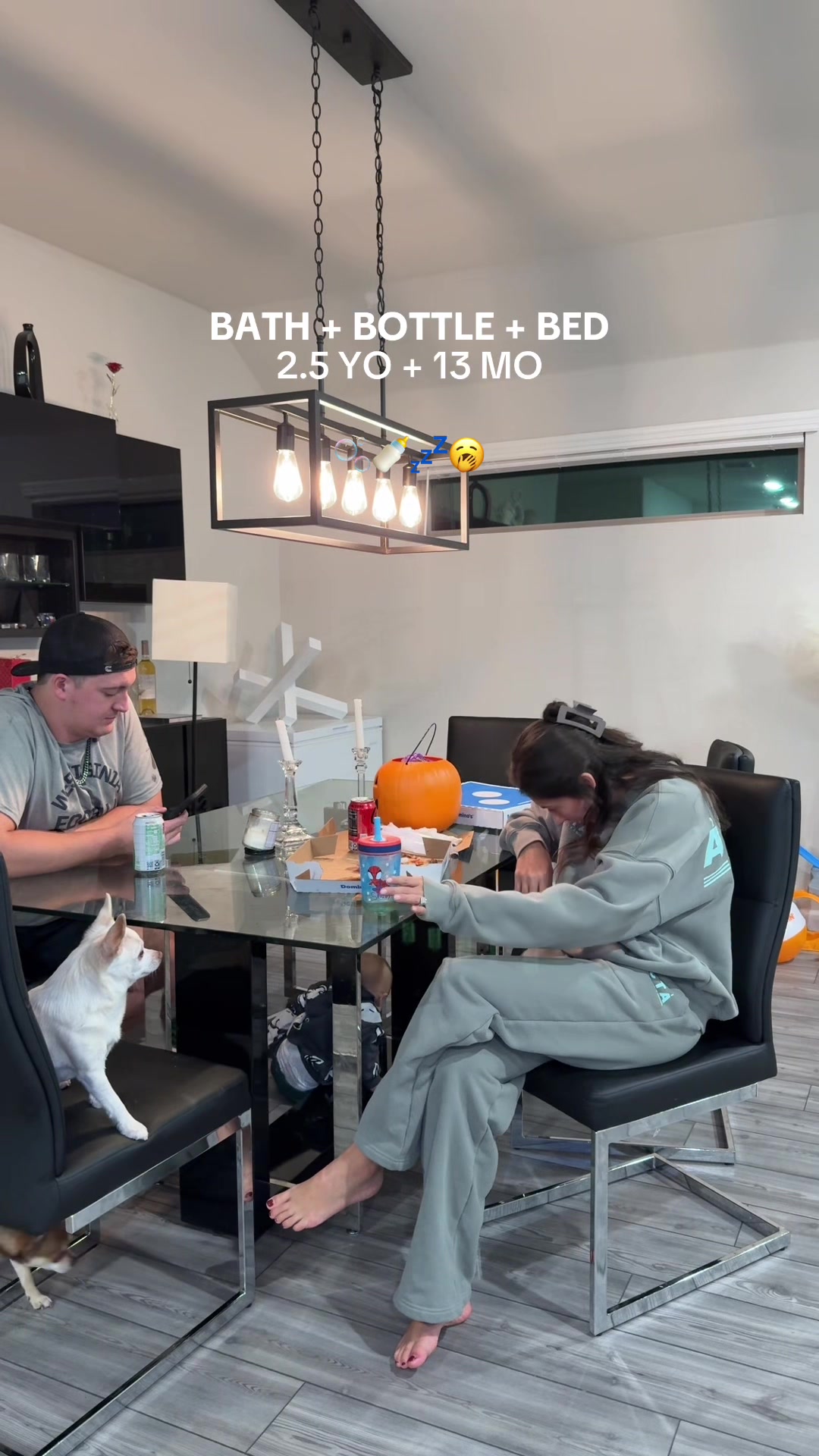 TikTok post by @sarahdonahue01 for Pampers. Caption reads: I am not looking forward to the boys waking up an....