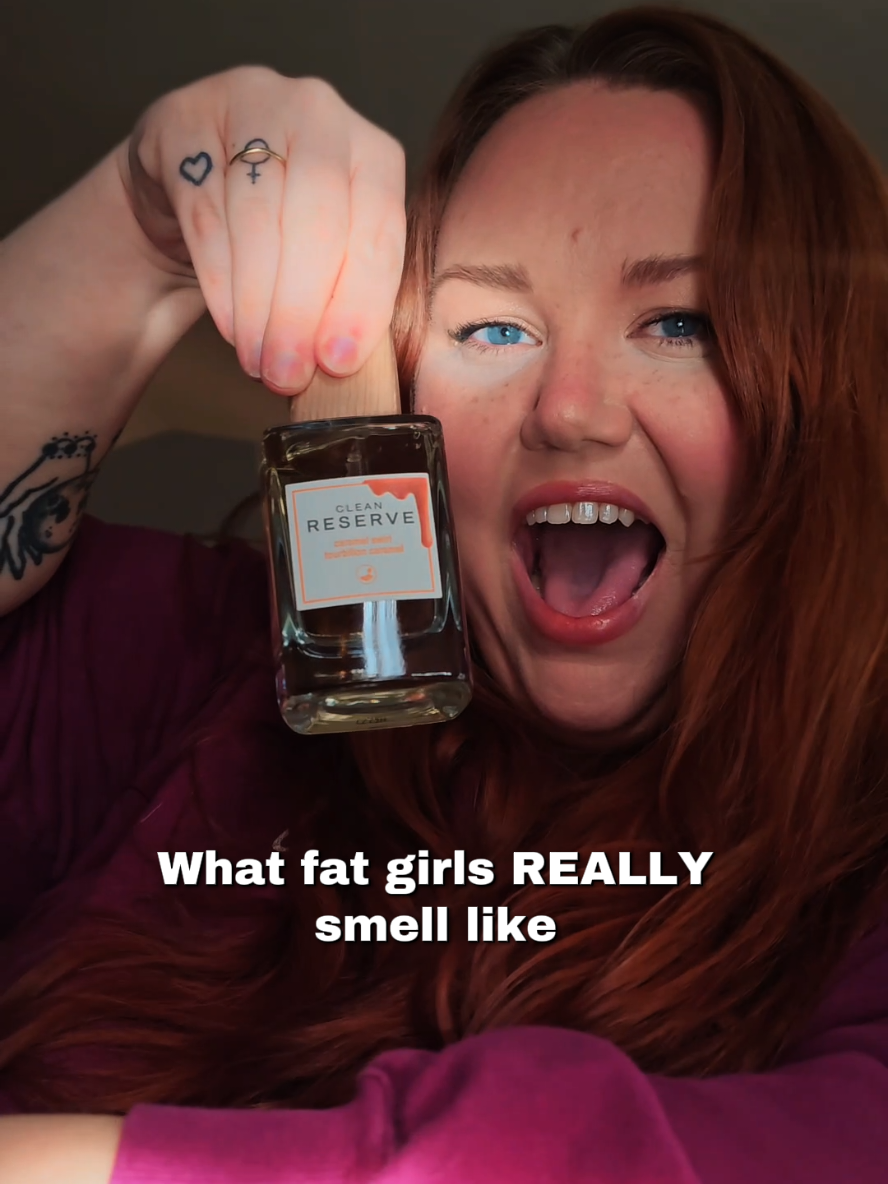 TikTok post by @perfumedisco for Clean Beauty. Caption reads: Today its Caramel Swirl kindly gifted from @Clean....