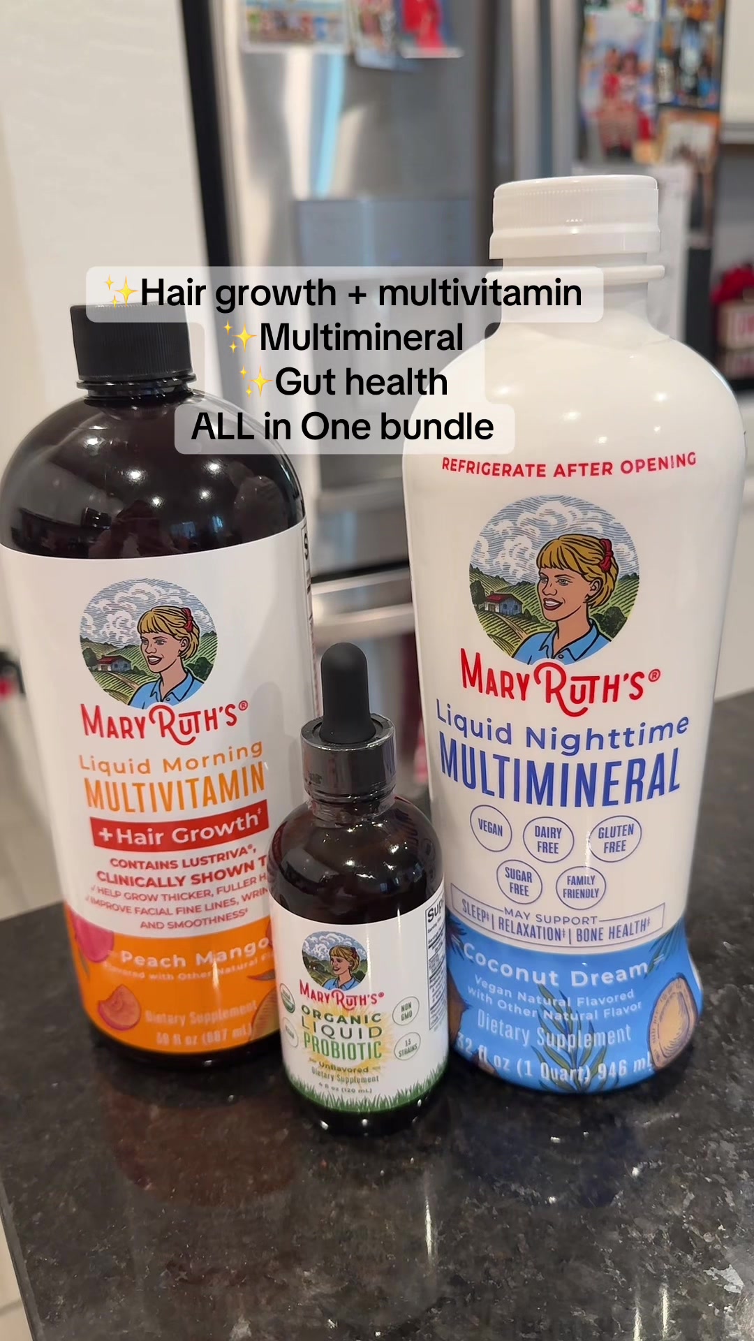 TikTok post by @leslie.slay for MaryRuth Organics. Caption reads: @maryruthsorganics game changer! Take advantage of....
