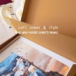 Instagram post by @thisis_kata for Poster Store. Caption reads: [...] refresh your gallery wall 🤍 

🔗....