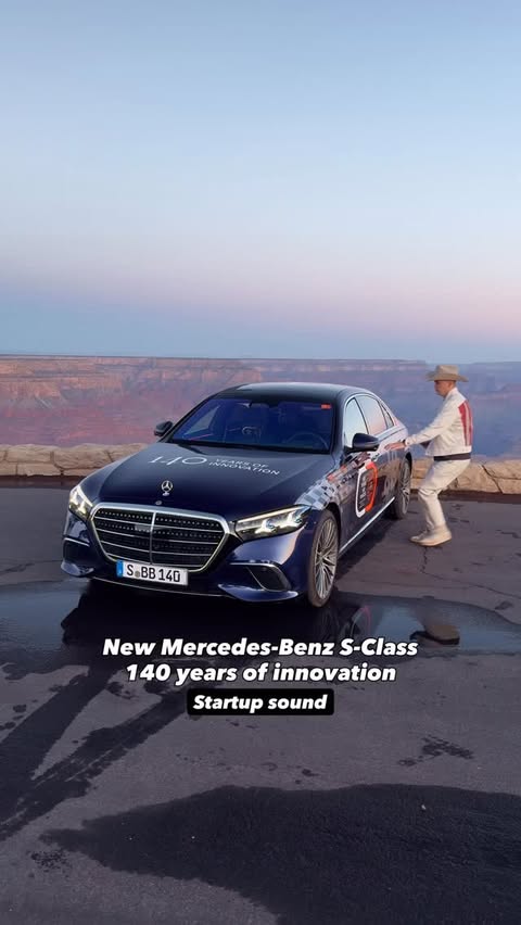 Instagram post by @ledriviste for Mercedes-Benz. Caption reads: Insane 6 cylinder sound 🫨 The New Mercedes-Benz....