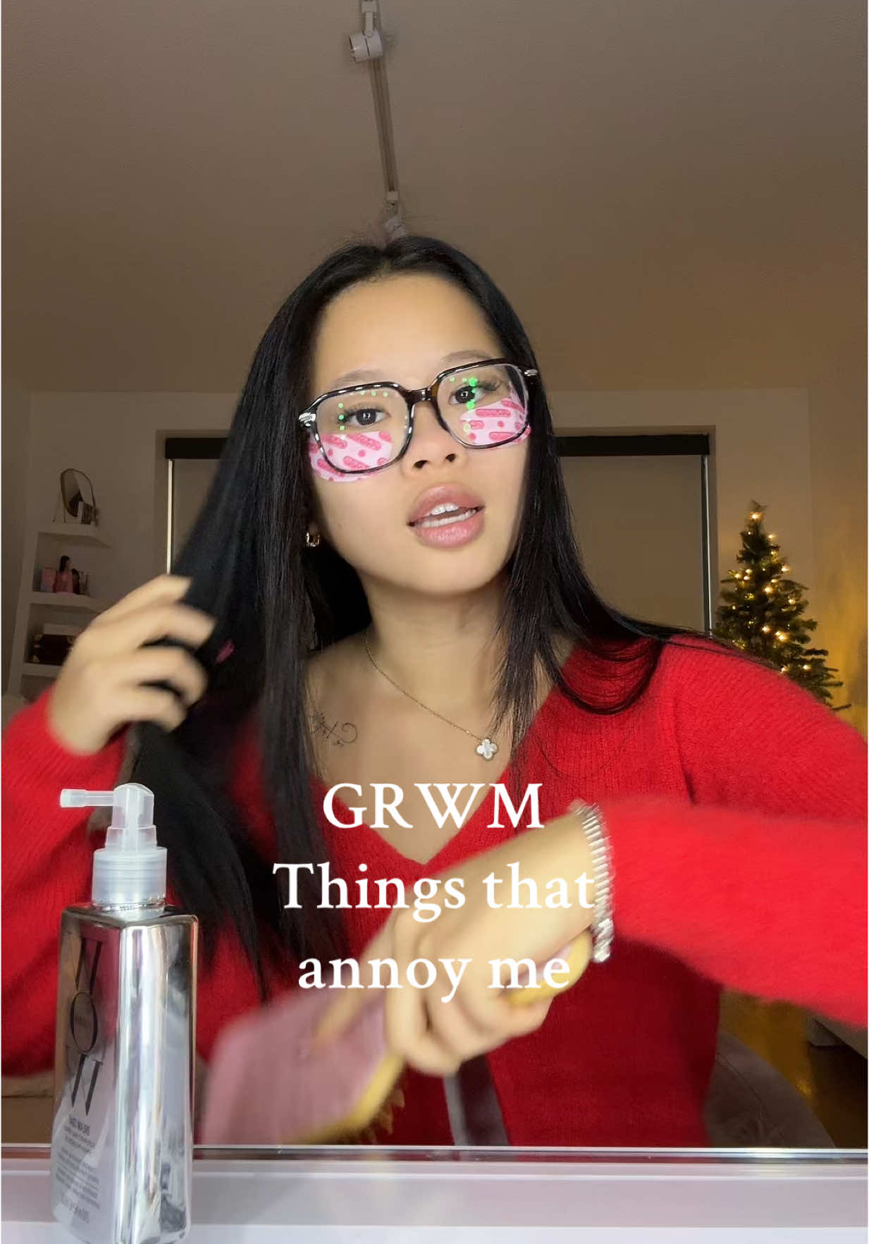 TikTok post by @katiefanggg for Kosas. Caption reads: Grwm @Kosas .