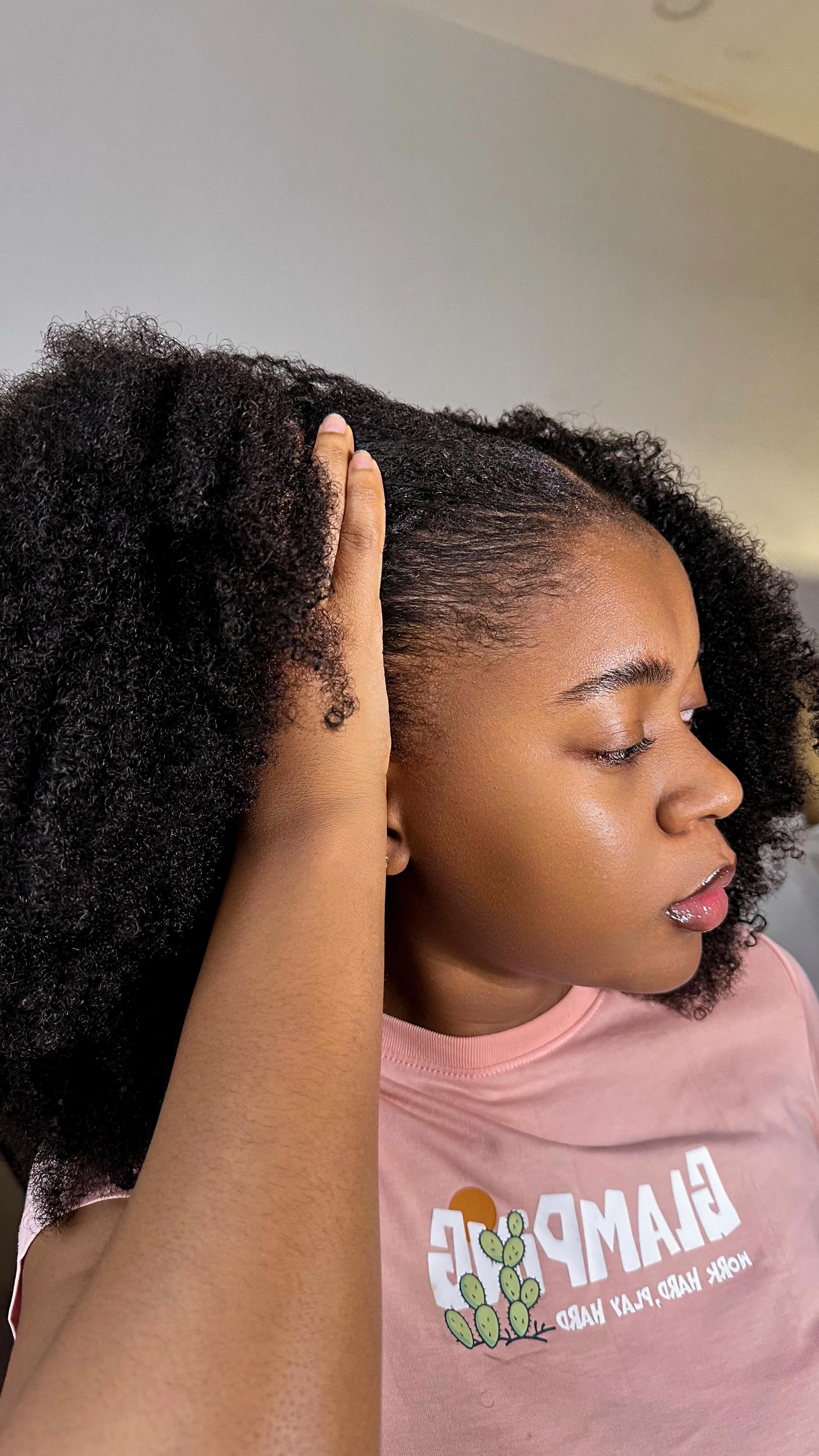 Instagram post by @joi_treezy for Curlsqueen. Caption reads: Traditional Sew-in ft @curlsqueenofficial  18....