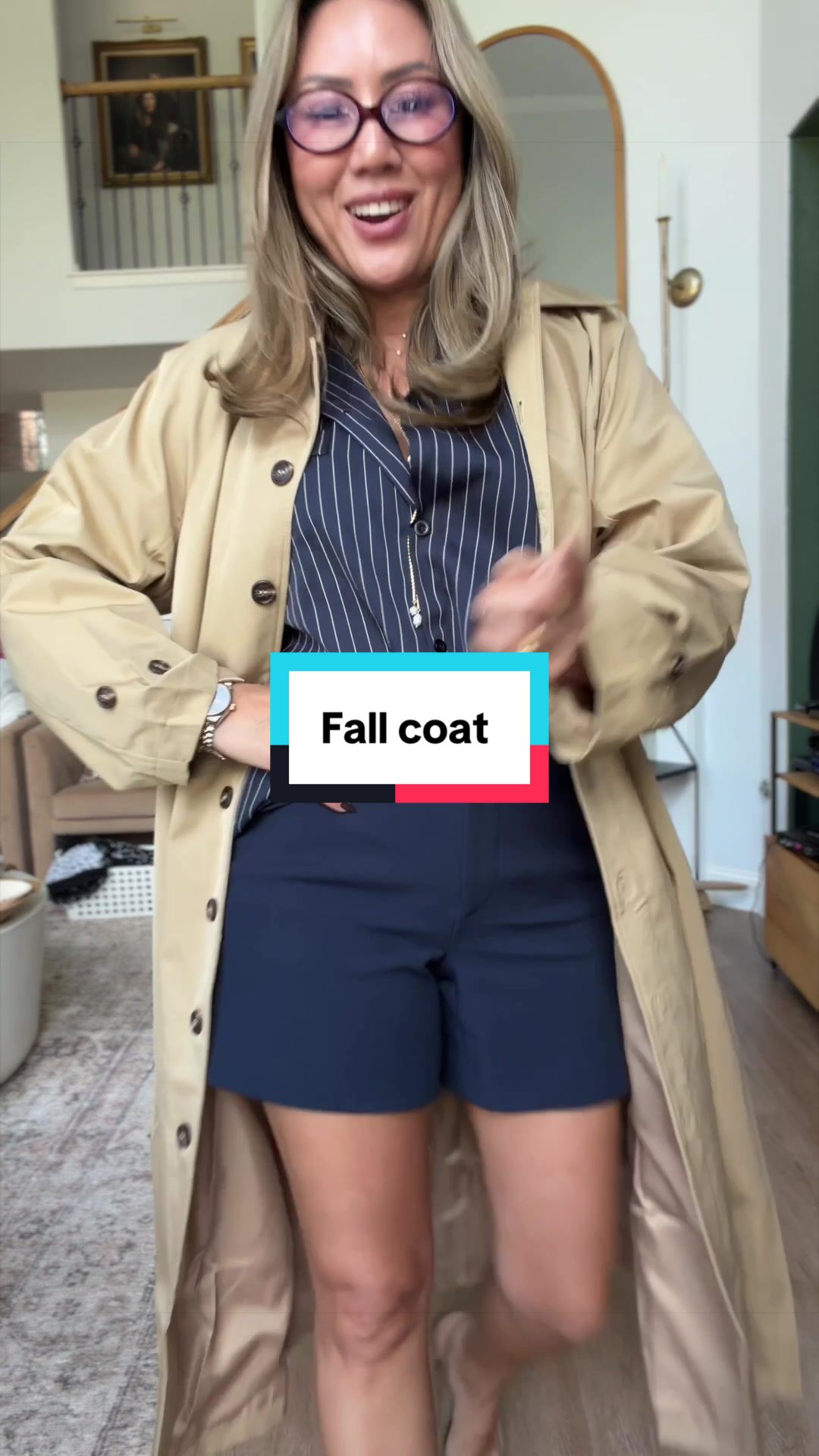 TikTok post by @alexandraryoo for Tankaneo. Caption reads: [...] Ball coat to transition into! @Tankaneo....