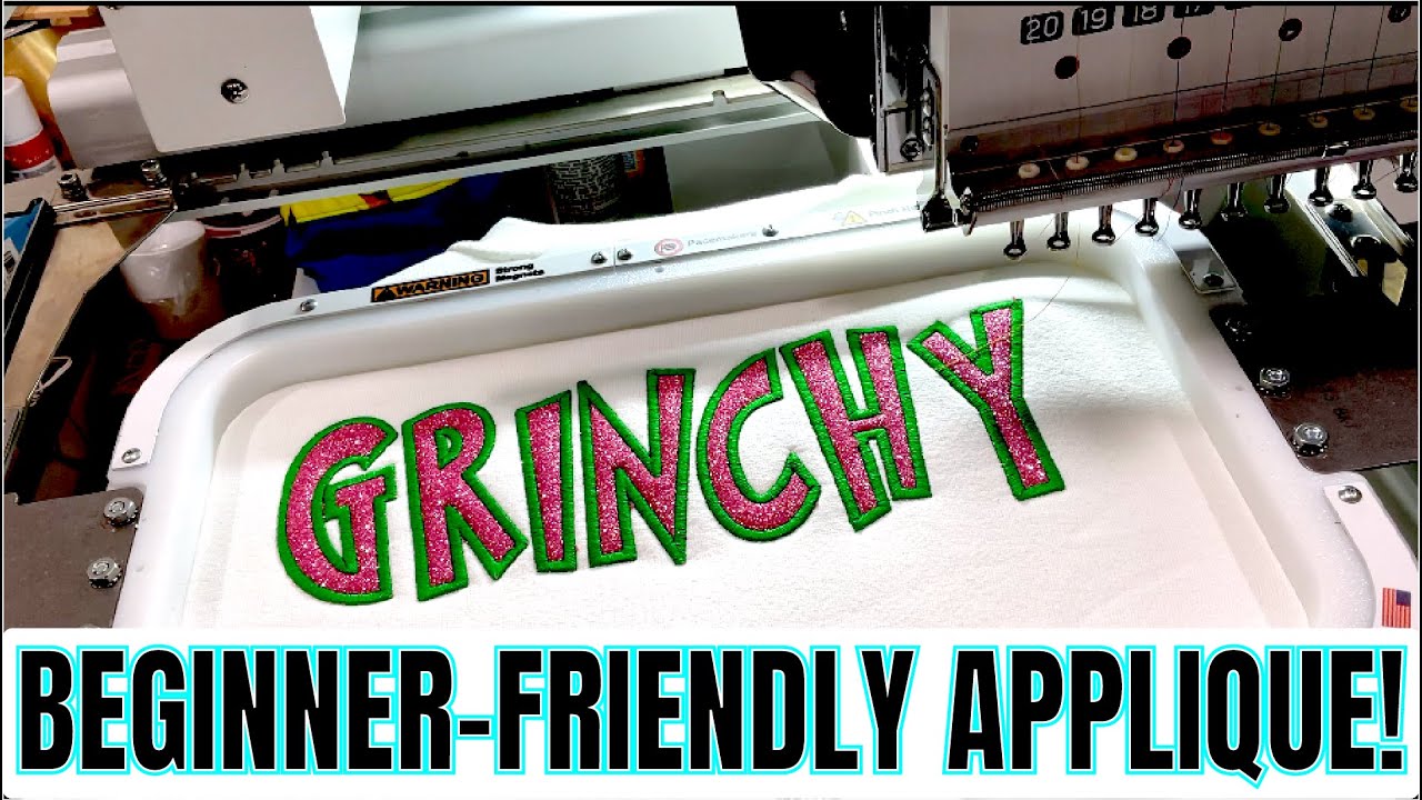 YouTube post by @CraftableThings for Creative Fabrica. Caption reads: IS THIS THE BEST WAY TO APPLIQUE? | EMBROIDERY FOR....