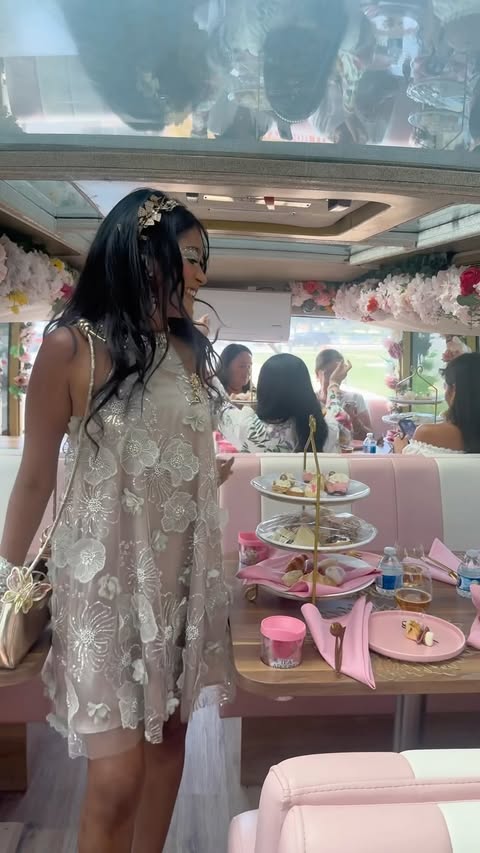 Instagram post by @alinasmakeup for Tea Around Town. Caption reads: The perfect princess experience with....