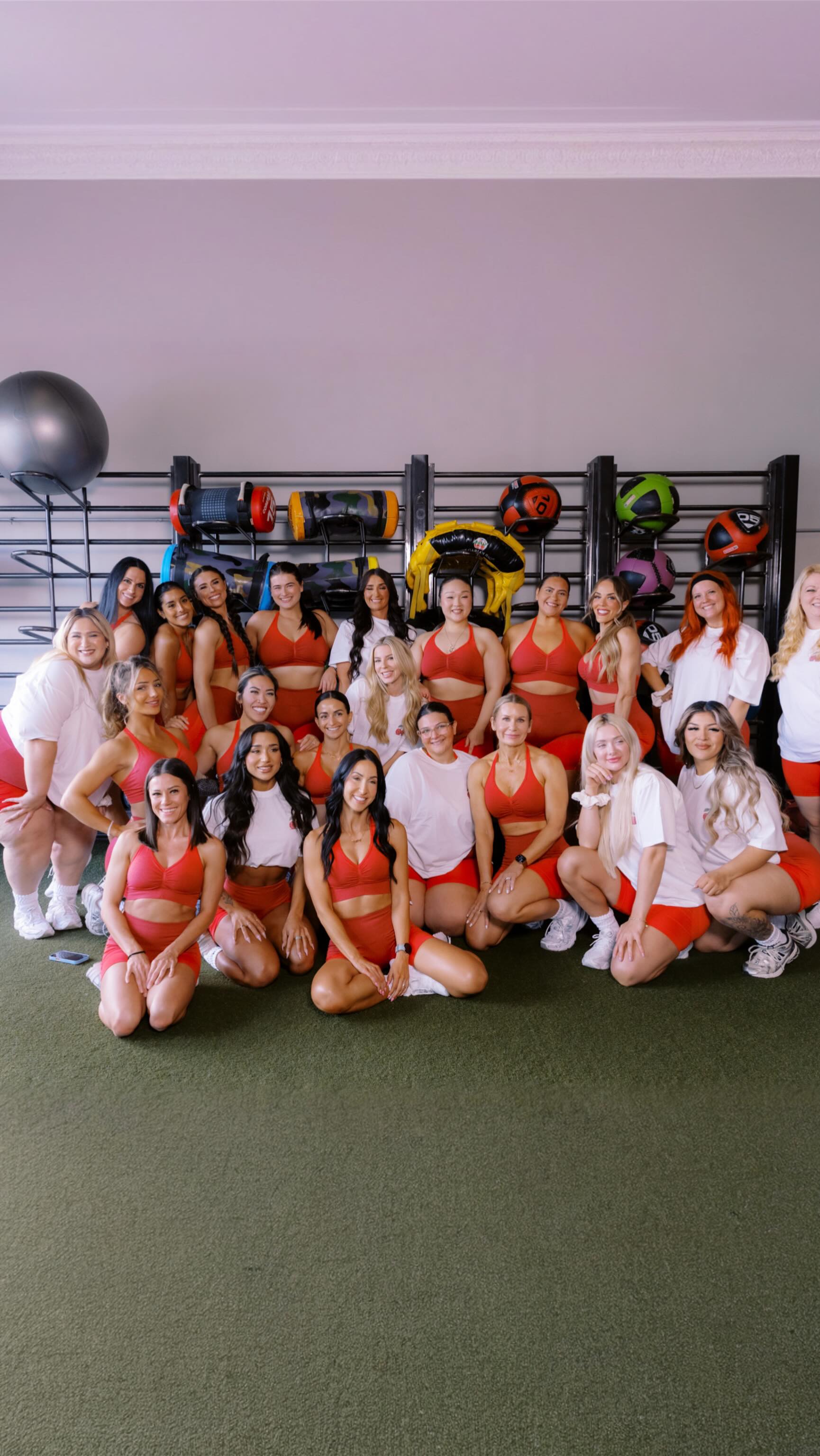 Instagram post by @desschnell for Buffbunny Collection. Caption reads: Being a girl is so elite 🎀💅.