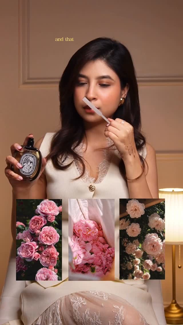 Instagram post by @dikshastimeline for Diptyque. Caption reads: A complex rose that feels alive🌿🌹
@diptyque....