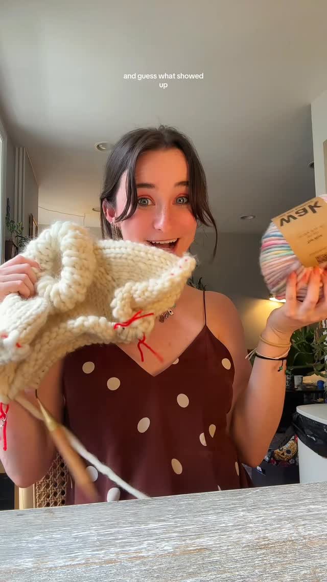 Instagram post by @byyy.fiona for We Are Knitters. Caption reads: Thank you @weareknitters I am so excited to try....