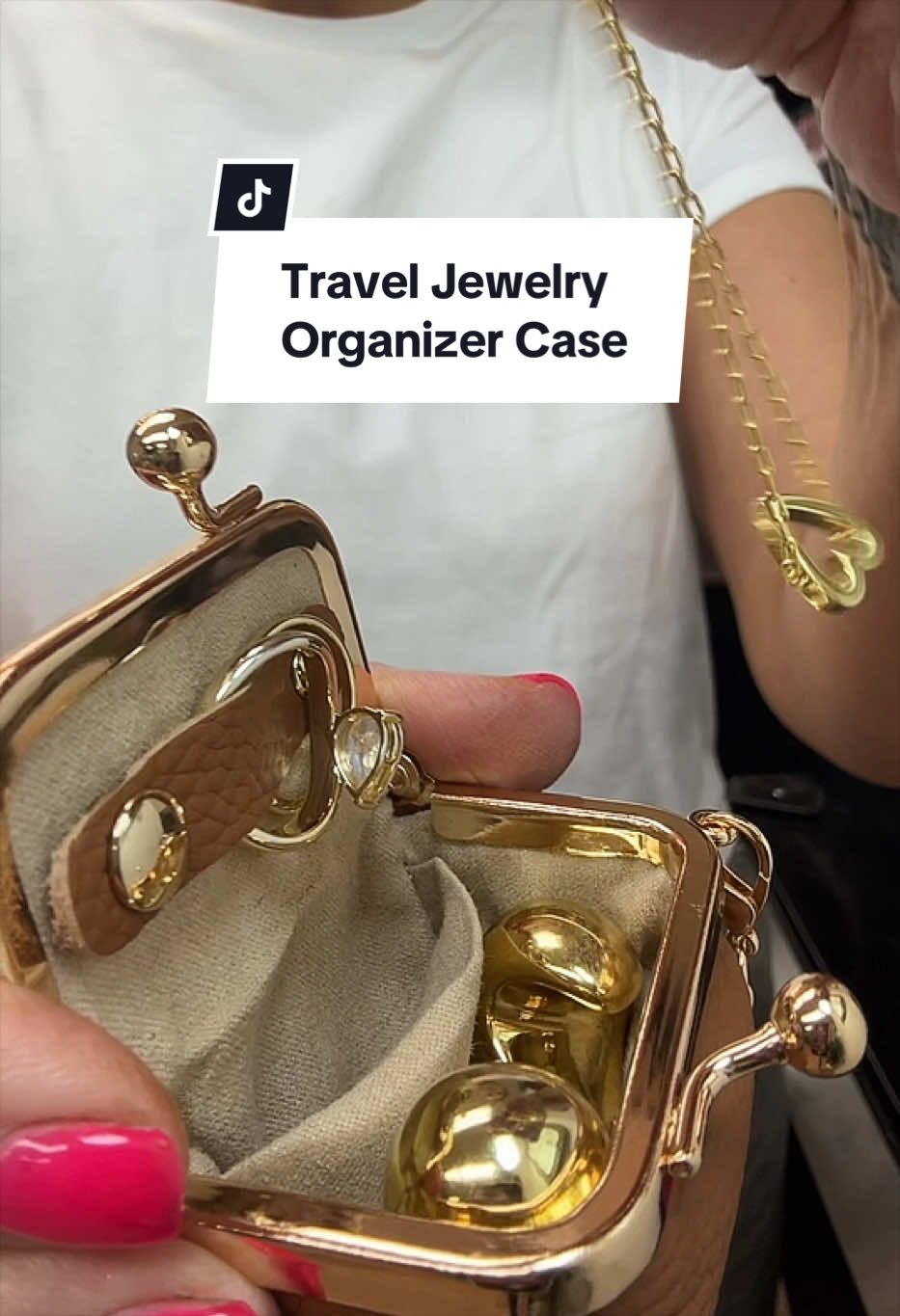 TikTok post by @debbielartistry for Royal Bagger. Caption reads: [...] — fits everything, takes up nothing @ROYAL....