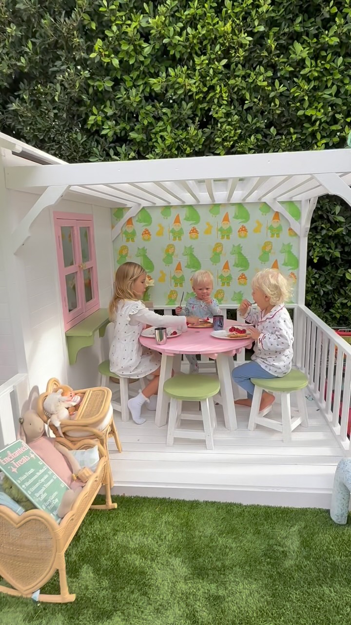 Instagram post by @tessahiltonofficial for Olli Ella. Caption reads: @gumnutkids brought the fairies, dragons, and....