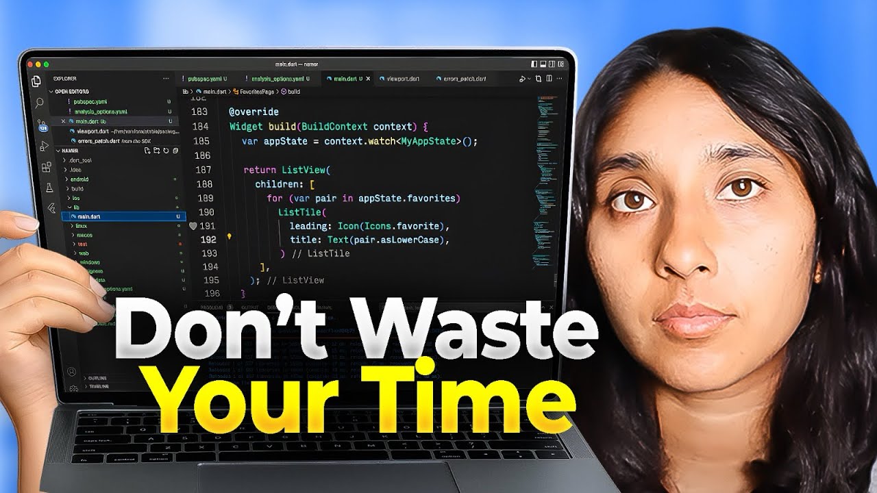 YouTube post by @PoojaDutt for Coursera. Caption reads: Coding in 2026: What No One Tells You.