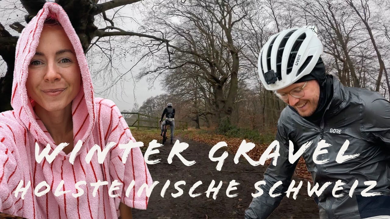 YouTube post by @_Rijke for WHOOP. Caption reads: Winter gravel in the Holstein Switzerland region....